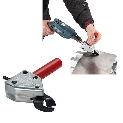 metal sheet cutter drill attachment|metal shears attachment impact ready.